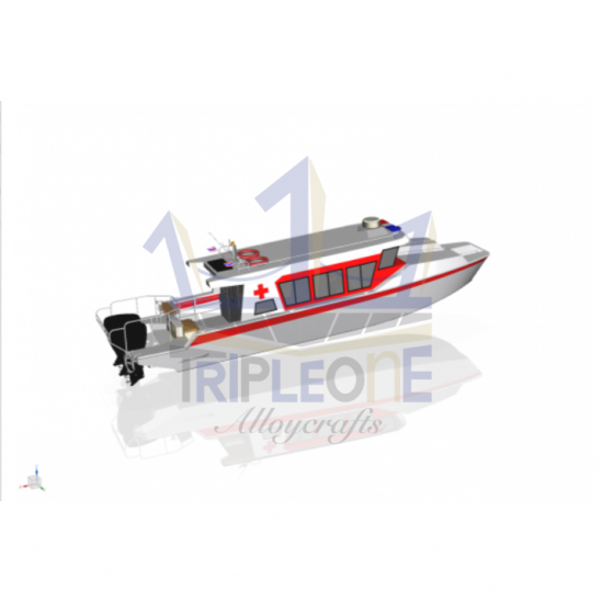 เรือพยาบาล (Ambulance Boat) - อู่ต่อเรือ ตองหนึ่ง ภูเก็ต - เรือพยาบาล (Ambulance Boat)  เรือทุ่น  เรืออลูมิเนียม  เรือพยาบาล 