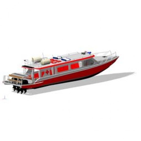 เรือพยาบาล (Ambulance Boat) - อู่ต่อเรือ ตองหนึ่ง ภูเก็ต - เรือพยาบาล (Ambulance Boat)  เรือทุ่น  เรืออลูมิเนียม  เรือพยาบาล 